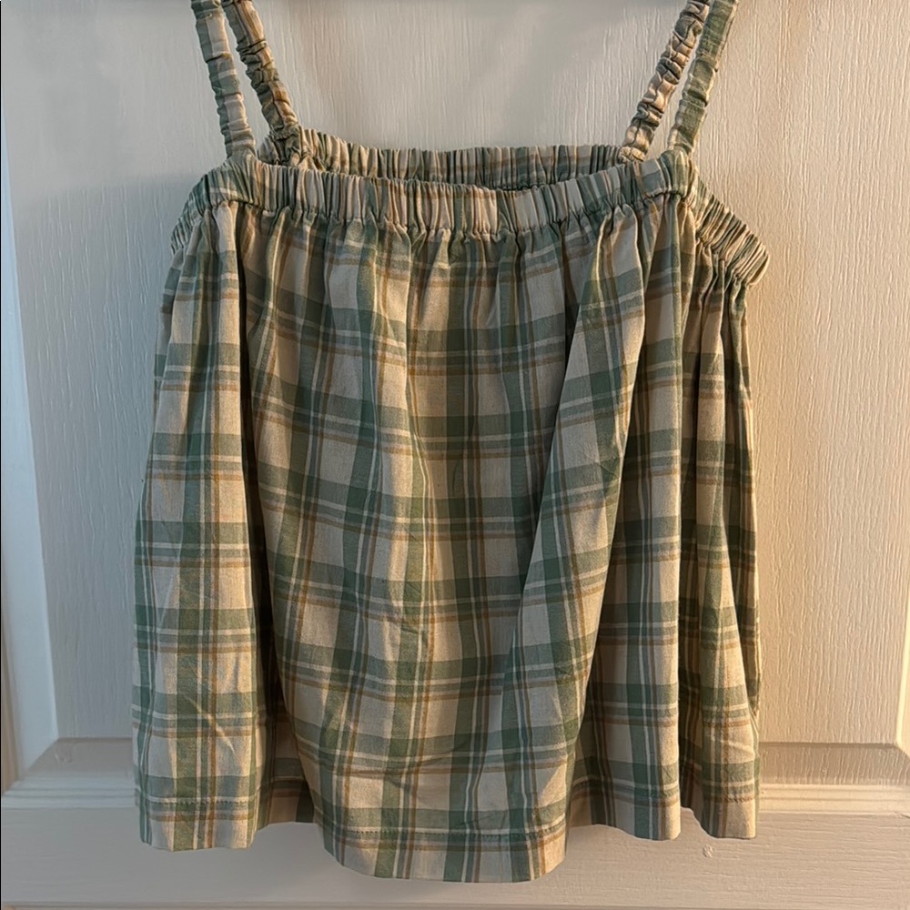 Plaid Sleeveless Top
